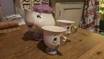 Disney Belle en het Beest theeset - Mevrouw Tuit & Chip, Ophalen of Verzenden, Overige figuren, Zo goed als nieuw, Servies
