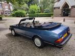 Saab 900 2.0 16 S Cabrio U9 1993 Blauw, Auto's, Saab, Voorwielaandrijving, 145 pk, 1280 kg, Beige