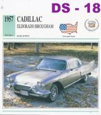 DS18 Autokaart Cadillac eldorado Brougham, Ophalen of Verzenden, Zo goed als nieuw, Auto's