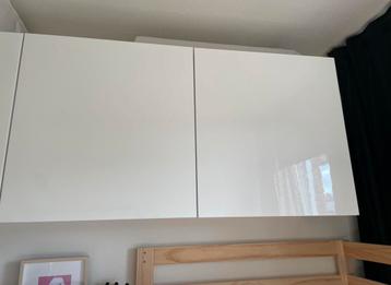 Beste Ikea hang kast, hoogglans deuren, 2 stuks, wit beschikbaar voor biedingen