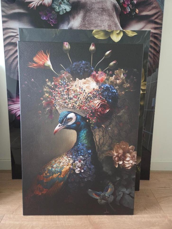 Schilderij op canvas - 60 x 90 cm, Huis en Inrichting, Woonaccessoires | Schilderijen, Tekeningen en Foto's, Zo goed als nieuw