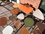 Diverse plantentafeltjes, vintage formica bijzettafel tripod, Minder dan 50 cm, Ophalen of Verzenden, Zo goed als nieuw, Overige vormen