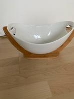 Fruitschaal / saladeschaal, nieuw, wit, Keramiek, Nieuw, Ophalen of Verzenden, Schaal of Schalen