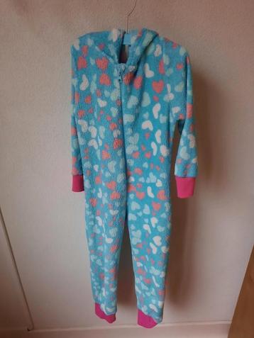 9th Avenue Leuke Warme Blauwe Hartjes Onesie Maat 110-116 beschikbaar voor biedingen