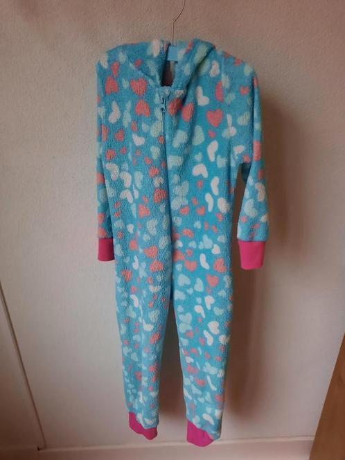 9th Avenue Leuke Warme Blauwe Hartjes Onesie Maat 110-116, Kinderen en Baby's, Kinderkleding | Overige, Gebruikt, Meisje, Ophalen of Verzenden