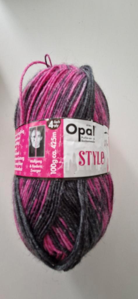 Opal Style Sokkenwol - Roze/Grijs, Hobby en Vrije tijd, Breien en Haken, Nieuw, Breien of Haken, Wol of Garen, Ophalen of Verzenden