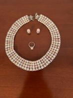 Prachtig set met parels, zilveren slot en kapotte armband, Ophalen of Verzenden, Zo goed als nieuw, Overige kleuren, Zilver
