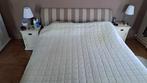 Twee persoons boxspring, Huis en Inrichting, Slaapkamer | Boxsprings, Ophalen, Crème, Gebruikt, 210 cm