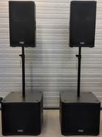 Mooie QSC 4kW set 2x KW-122 & 2x KW-181 incl. tussen palen, Ophalen, Tv en Weergevers, Info@qsc.com, 1675 MacArthur Blvd Costa Mesa, CA 92626 USA