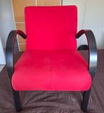 Rood Ikea fauteuil, Huis en Inrichting, Banken | Sofa's en Chaises Longues, Ophalen, Hout, Eenpersoons, Minder dan 75 cm