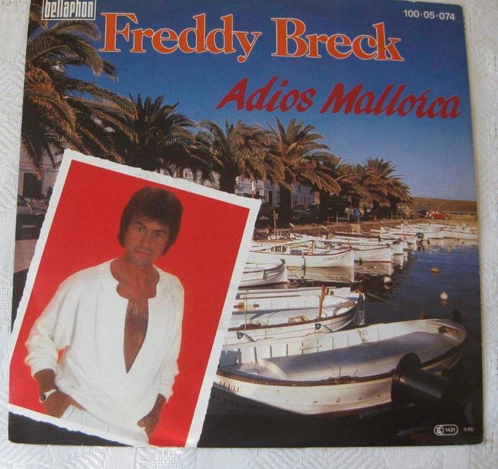 Vinyl Singeltje Freddy Breck Adios Mallorca € 2,50, Cd's en Dvd's, Vinyl Singles, Zo goed als nieuw, Single, Pop, 7 inch, Ophalen of Verzenden
