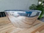 vaas chrome look, Huis en Inrichting, Ophalen, Gebruikt, Rond, Overige materialen