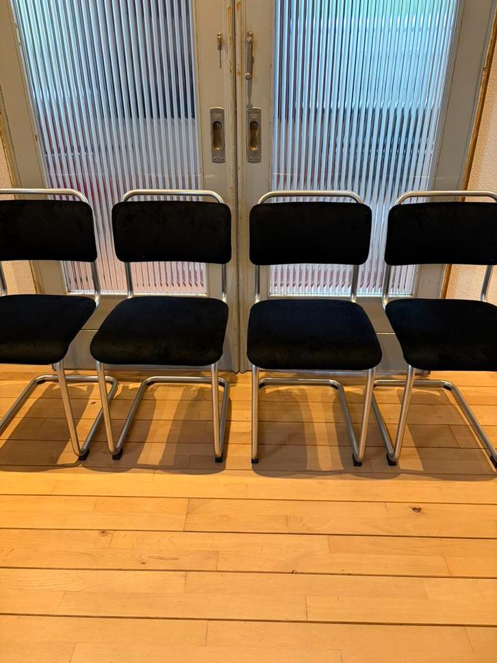 Gispen Dutch Originals 101 stoelen, Huis en Inrichting, Stoelen, Zo goed als nieuw, Vier, Zwart, Ophalen of Verzenden