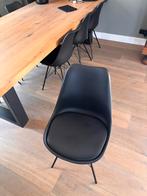 8 zwarte eetkamer stoelen. Industrieel. Mooie staat, Ophalen, Gebruikt, Zwart, Metaal