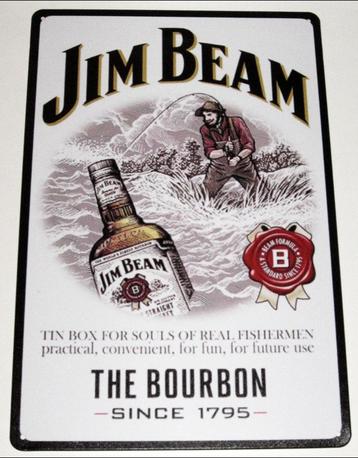 WHISKEY JIM BEAM : Bord Jim Beam - The Bourbon Since 1795 beschikbaar voor biedingen