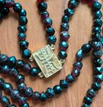 ANTIEK,verguld slot met antieke granaten kralen, Sieraden, Tassen en Uiterlijk, Antieke sieraden