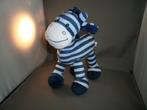 tender toys giraf/zebra blauw gestreept witte snuit 26 hoog, Kinderen en Baby's, Speelgoed | Knuffels en Pluche, Ophalen of Verzenden