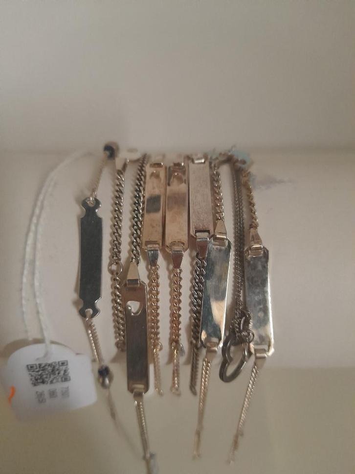 Diverse enkelbandjes met naamplaatjes van 10.5, 15, 16 cm, Sieraden, Tassen en Uiterlijk, Enkelbandjes en Enkelkettinkjes, Nieuw