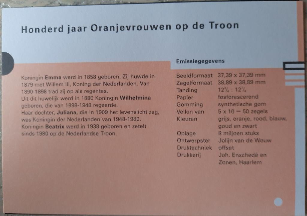 Koningshuis postzegels, voor de liefhebber 3 mooie momenten, Ophalen of Verzenden, Na 1940, Postfris