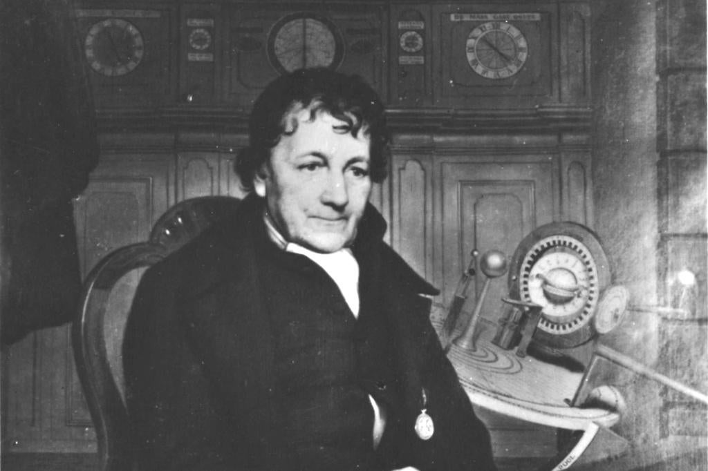 80498 Franeker FR 1950 Portret Eise Eisinga Planetarium, Ophalen of Verzenden, 1940 tot 1960, Ongelopen, Friesland