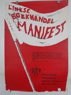 Poster Zeefdruk linkse Boekhandel manifest Leiden, Verzamelen, Posters, Rechthoekig Staand, Verzenden, Zo goed als nieuw, A1 t/m A3