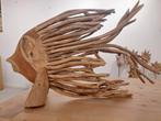 Teakhouten vis 60x40x15cm, Antiek en Kunst, Ophalen of Verzenden