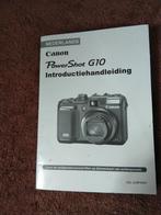 Introd. Handleiding Canon G10, Verzenden, Zo goed als nieuw, Canon, Geen optische zoom