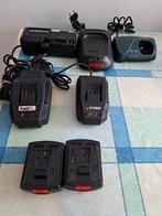 Bosch, Hitachi, Metabo,2 Parkside Li-ion acculader 2 accus, Ophalen of Verzenden, Zo goed als nieuw, Met 1 controller