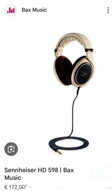 Sennheiser HD 598 koptelefoon beschikbaar voor biedingen