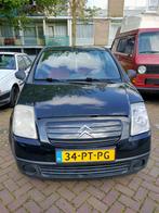 Citroen C2 1.1 I 2004 Zwart airco nieuwe apk, Origineel Nederlands, Te koop, 60 pk, Benzine