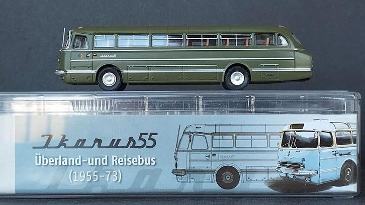 Ikarus Hongarije 55 Volksarmee DDR 1:87 H0 Brekina Pol, Hobby en Vrije tijd, Modelauto's | 1:87, Zo goed als nieuw, Auto, Brekina