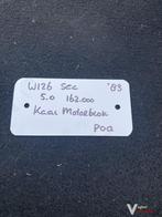 Mercedes W126 5.0 SEC 162.000km 1983 Kaal Motorblok