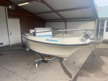 Elan 495 center consoleboot zelflozend Suzuki 15pk opknapper beschikbaar voor biedingen