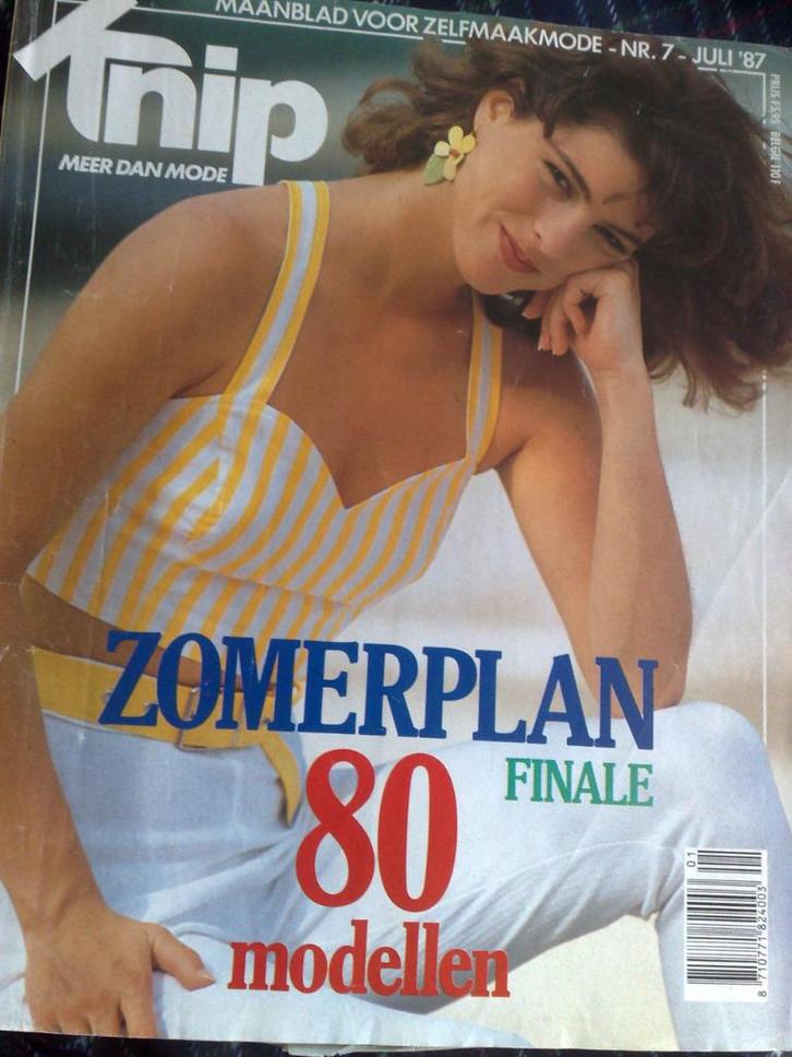 Knipmode zelfmaakmode juli nr. 7 / 1987, Hobby en Vrije tijd, Kledingpatronen, Zo goed als nieuw, Knipmode, Verzenden