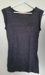 Saint Tropez top tshirt XS antraciet zilver glitters, Ophalen of Verzenden, Zo goed als nieuw, Korte mouw, Maat 34 (XS) of kleiner