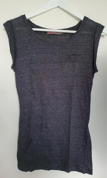 Saint Tropez top tshirt XS antraciet zilver glitters beschikbaar voor biedingen