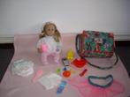 baby chou chou pop +verzorgingstas met acc, Ophalen of Verzenden, Zo goed als nieuw, Babypop