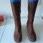 Leer/suède laarzen van SPNX maat 41, Ophalen of Verzenden, Zo goed als nieuw, Zwart, Hoge laarzen