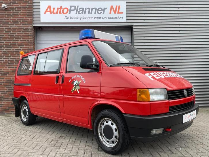 Volkswagen Transporter 2.0 Benzine! Ex-Brandweer! 4-Pers.!, Auto's, Volkswagen, Bedrijf, Te koop, Transporter, Trekhaak, Benzine