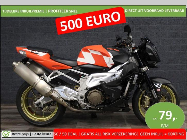 APRILIA TUONO 1000R (bj 2006) V2 1000 RR MAT ORANJE/ZWART, Motoren, Motoren | Aprilia, Bedrijf, Naked bike, meer dan 35 kW, 2 cilinders