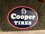 Dik emaille bord van Cooper Banden als nieuw nog, Ophalen of Verzenden, Zo goed als nieuw, Reclamebord