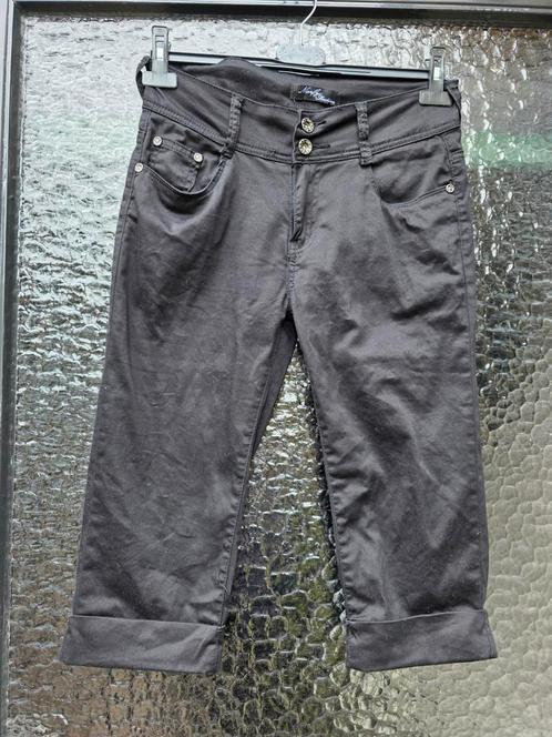 Z.g.a.n. NORFY JEANS capribroek, Kleding | Dames, Spijkerbroeken en Jeans, Zo goed als nieuw, W28 - W29 (confectie 36), Zwart
