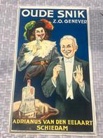 Prachtige blikken reclame OUDE SNIK GENEVER, Ophalen of Verzenden, Zo goed als nieuw, Reclamebord