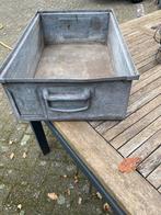 Oude zinken lade, Tuin en Terras, Ophalen, Minder dan 30 cm, Rond, Zo goed als nieuw