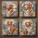 Toller Glas in Lood onderzetters met houder, Ophalen of Verzenden, Nieuw, Glas of Kopje