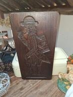 Grote oude houten speculaasplank  - reiziger koopman, Ophalen