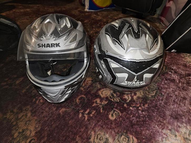 2 Shark Motorhelmen, Motoren, Kleding | Motorhelmen, Dames, Heren, Integraalhelm, M, Shark, Tweedehands, Ophalen