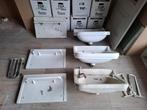 Gratis 3 oude wastafels, Ophalen, Gebruikt, Chroom, Wastafel