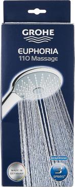 GROHE Euphoria 110 Massage Handdouche 3 straalsoorten, Ophalen of Verzenden, Nieuw, Chroom, Douche