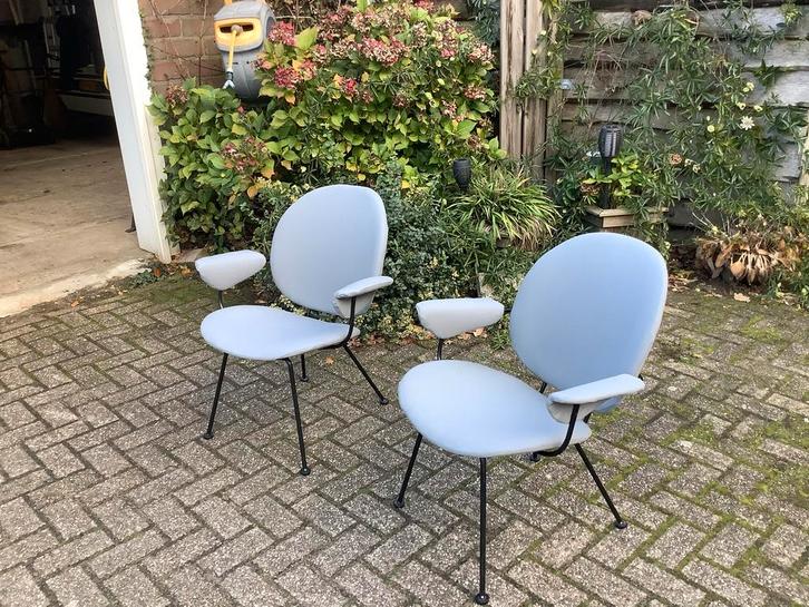 Kembo 302 Fauteuils - Nieuw Gestoffeerd!, Antiek en Kunst, Antiek | Meubels | Stoelen en Banken, Ophalen of Verzenden